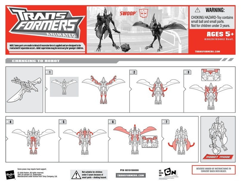 Hasbro Transformers Animated Swoop User manual Hasbro Transformers Animated Swoop User manual