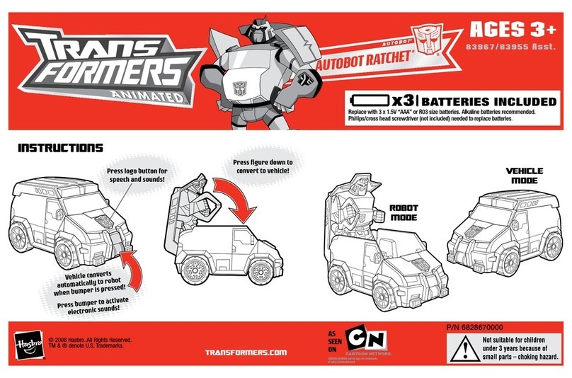 Hasbro Transformers Animated Optimus Prime 83967 instructions