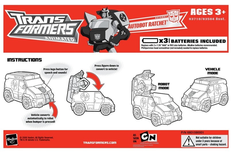 Hasbro Transformers Animated Autobot Ratchet 83710 User manual