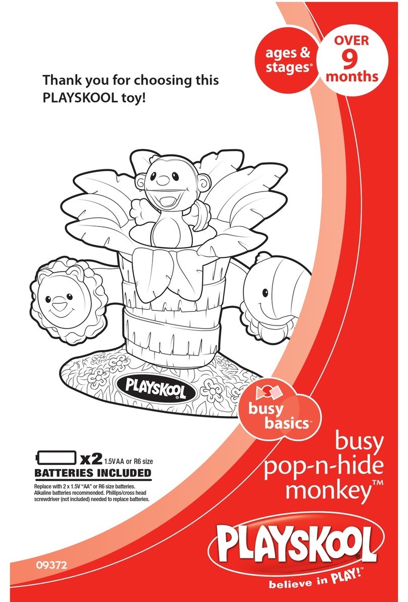 Playskool Playskool Busy Pop-n-Hide Monkey 09372 User manual