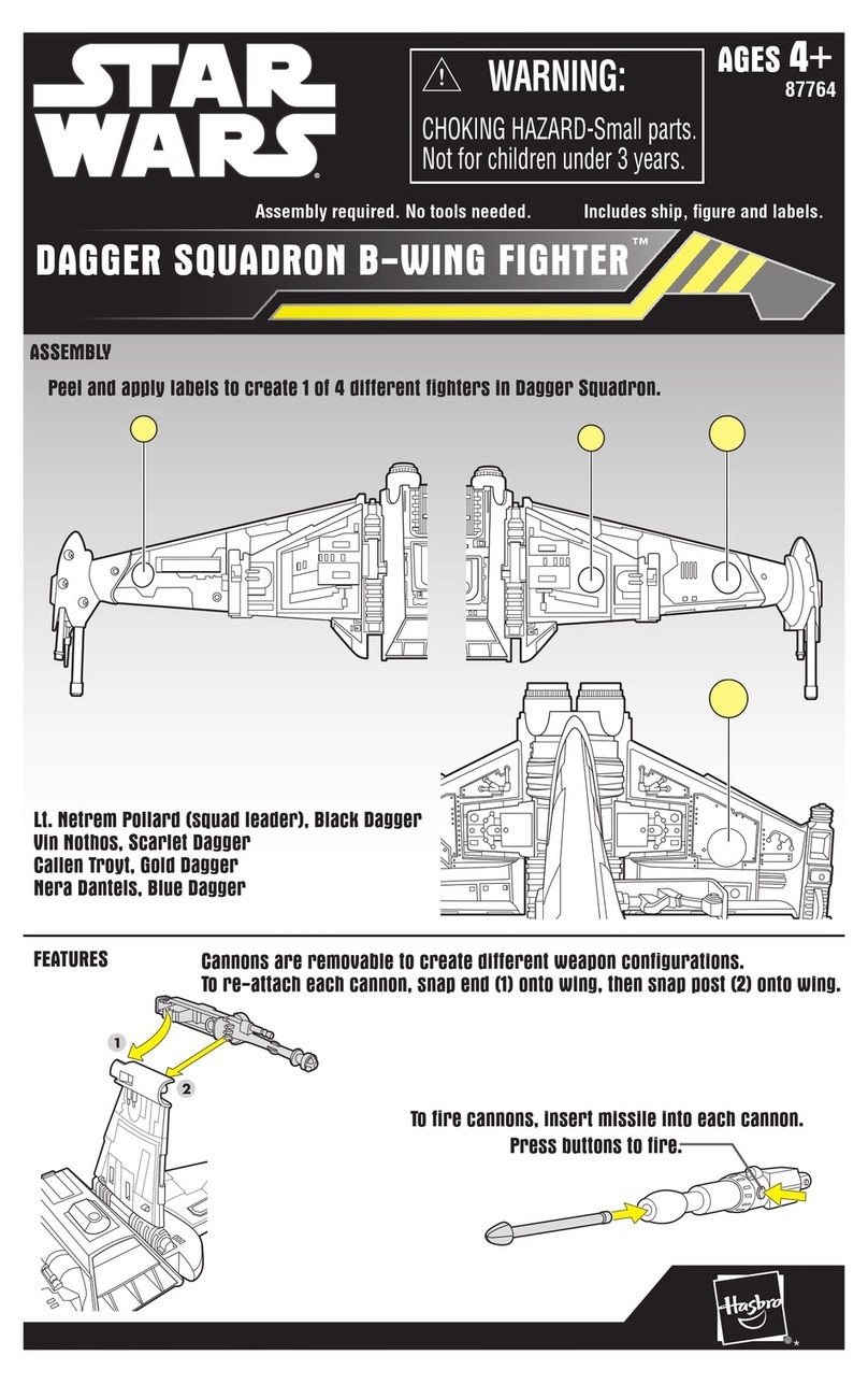 Hasbro Dagger Squadron B-Wing Fighter 87764 User manual