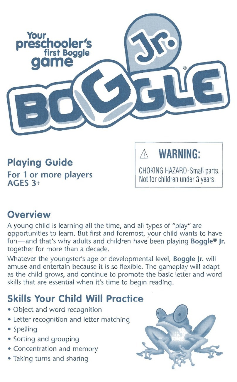Parker Brothers PLAYSKOOL AGES 3+ Playing guide