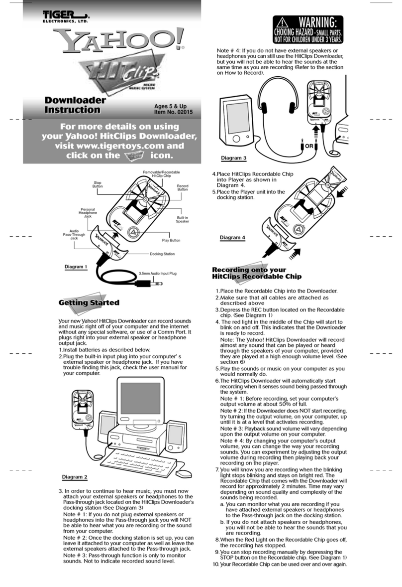 Tiger Yahoo! HitClips Downloader 02015 instruction manual
