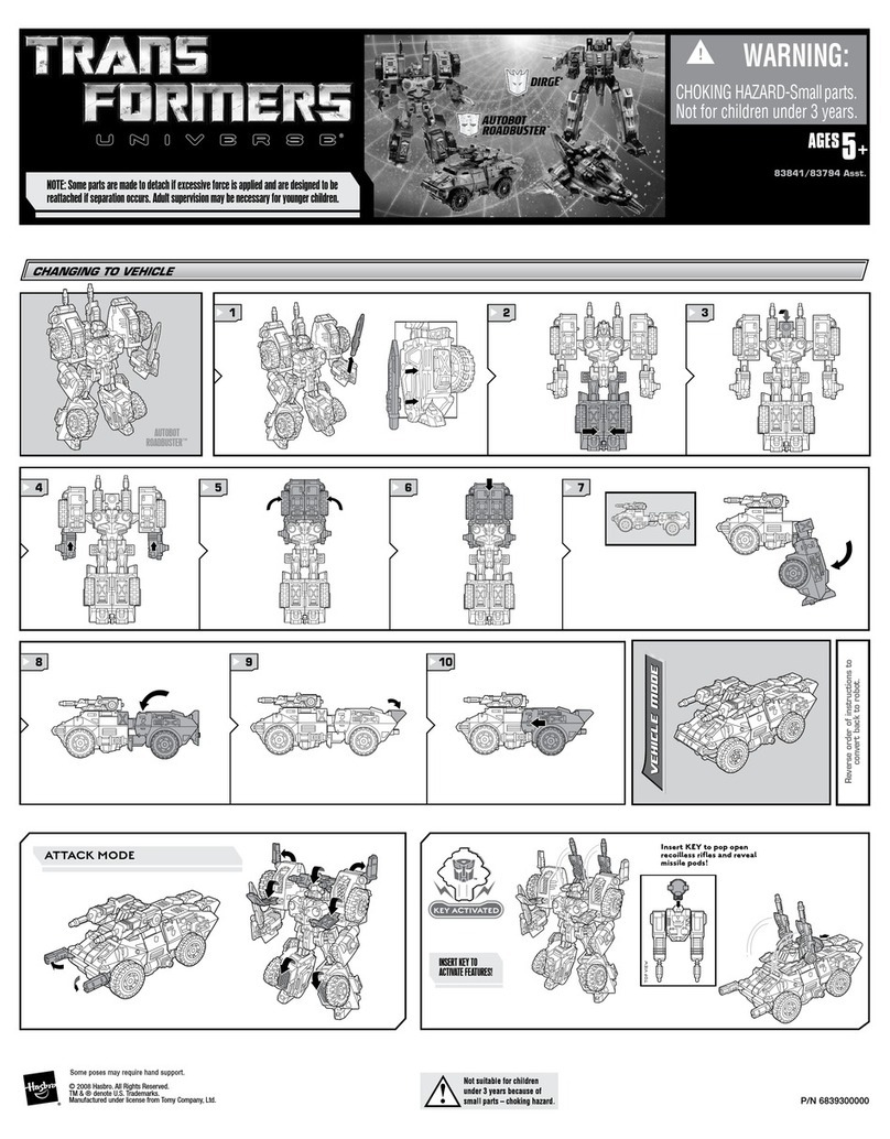Hasbro Transformers Universe Autobot Roadbuster 83794... User manual Hasbro Transformers Universe Autobot Roadbuster 83794... User manual