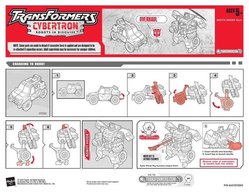 Hasbro Transformers Cybertron 80285 Asst. User manual Hasbro Transformers Cybertron 80285 Asst. User manual