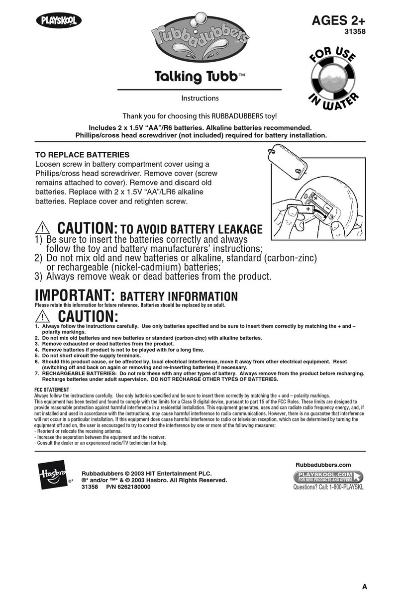 Playskool Talking Tubb 31358 User manual