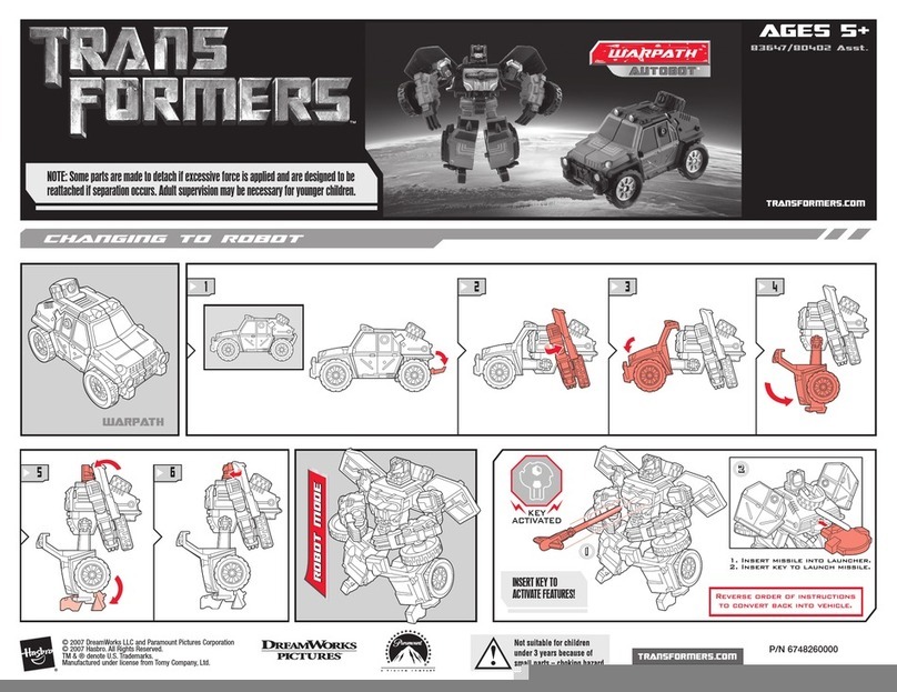 Hasbro Transformers 80402 Asst. User manual Hasbro Transformers 80402 Asst. User manual
