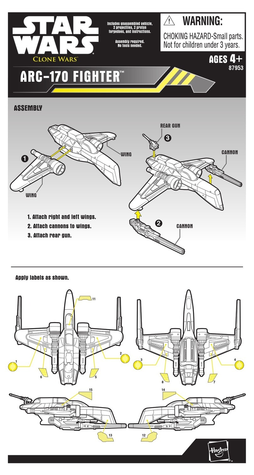 Hasbro Star Wars Clone Wars Arc-170 Fighter 87953 User manual Hasbro Star Wars Clone Wars Arc-170 Fighter 87953 User manual