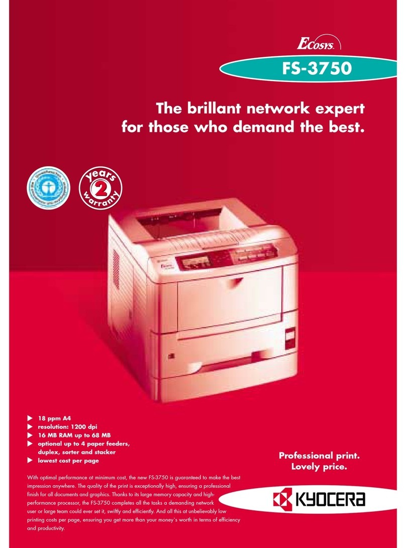 Kyocera FS-3750 - B/W Laser Printer Specifications