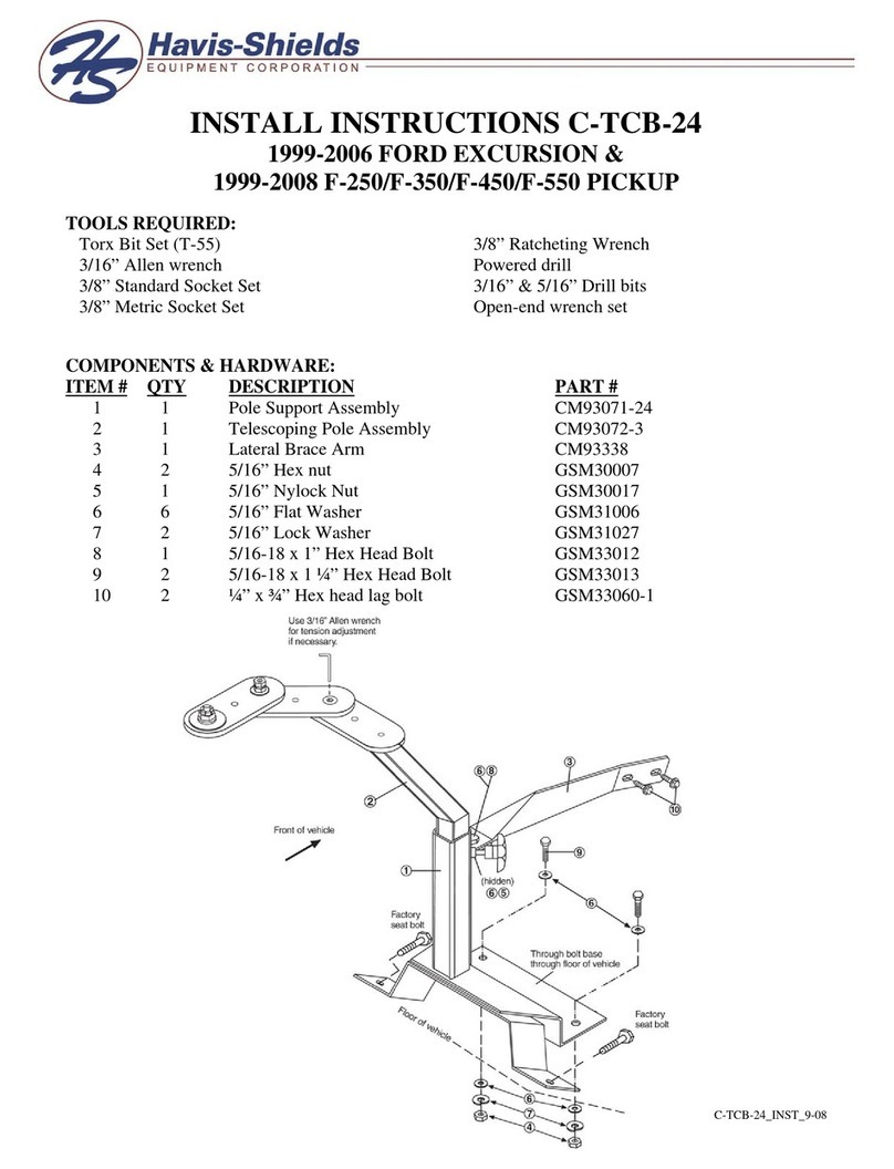 Havis-Shields C-TCB-24 Install instructions
