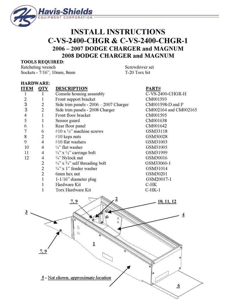Havis-Shields 2006-2007 Dodge Charger and Magnum... Configuration guide