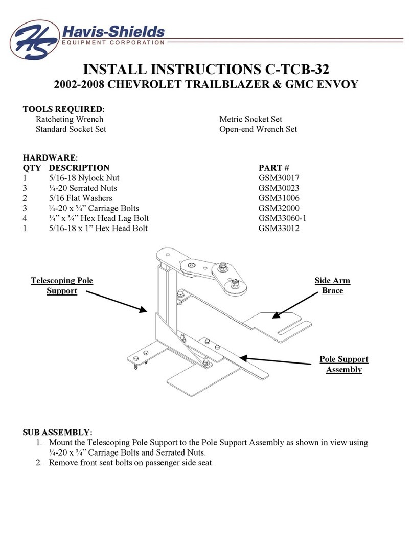 Havis-Shields 2002-2008 Chevrolet Trailblazer & GMC Envoy... Configuration guide