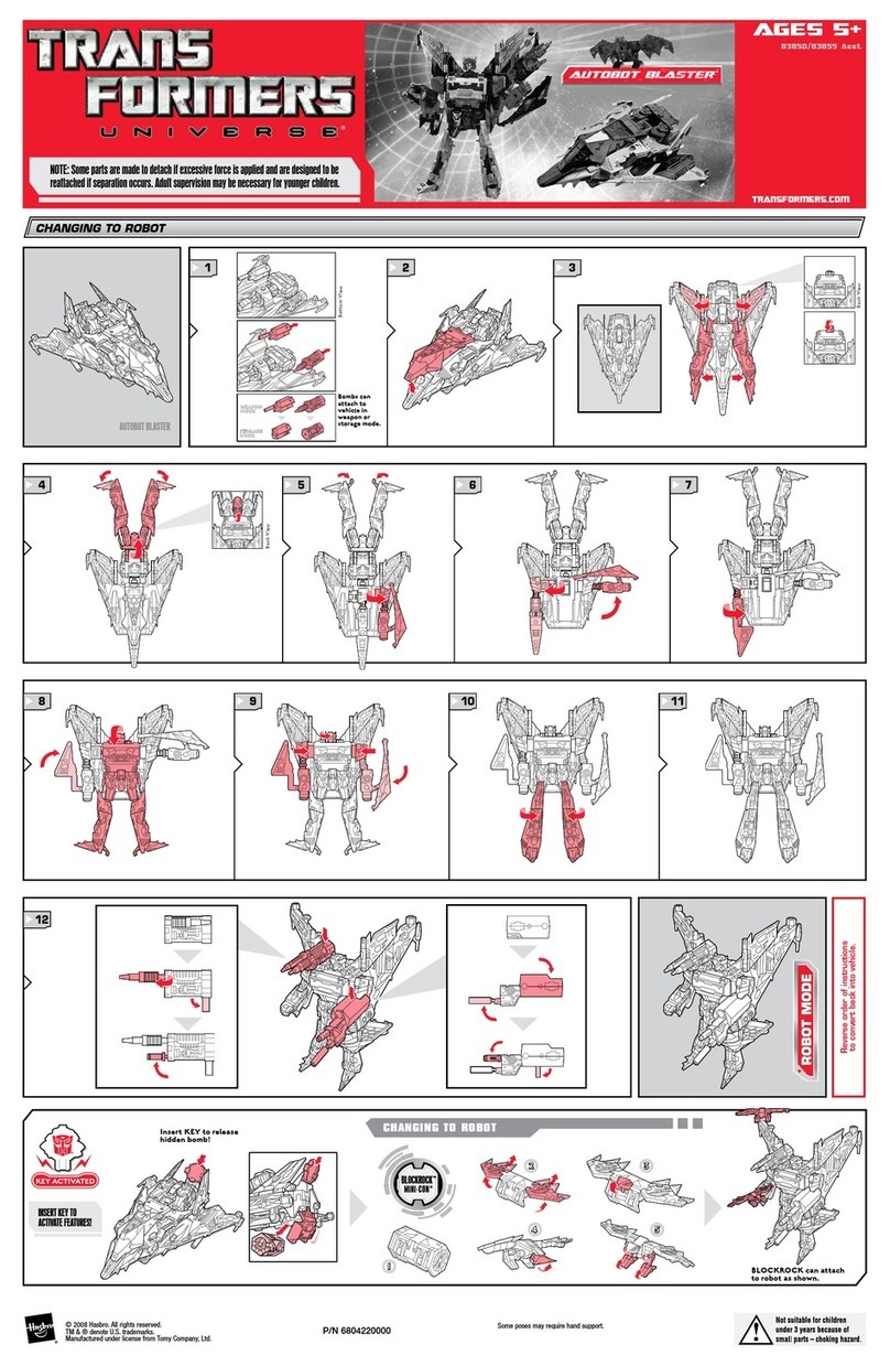 Hasbro Transformers Universe Autobot Blaster 83850 User manual