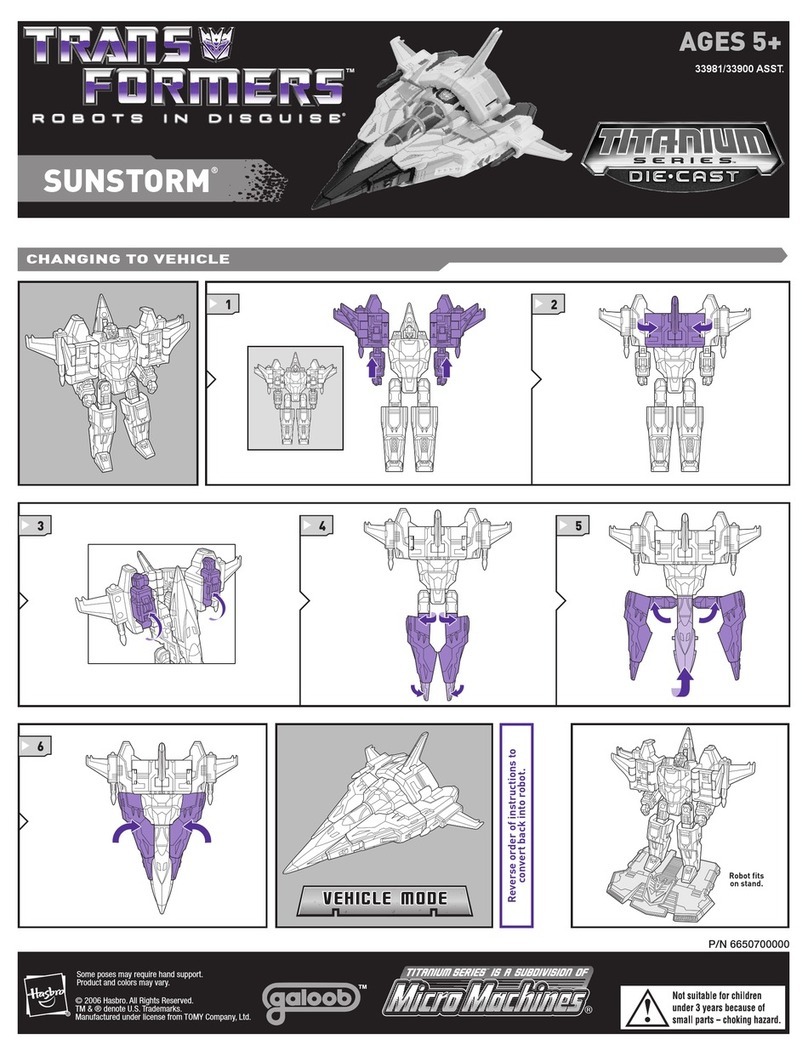 Hasbro TransFormers Titanium Series User manual Hasbro TransFormers Titanium Series User manual