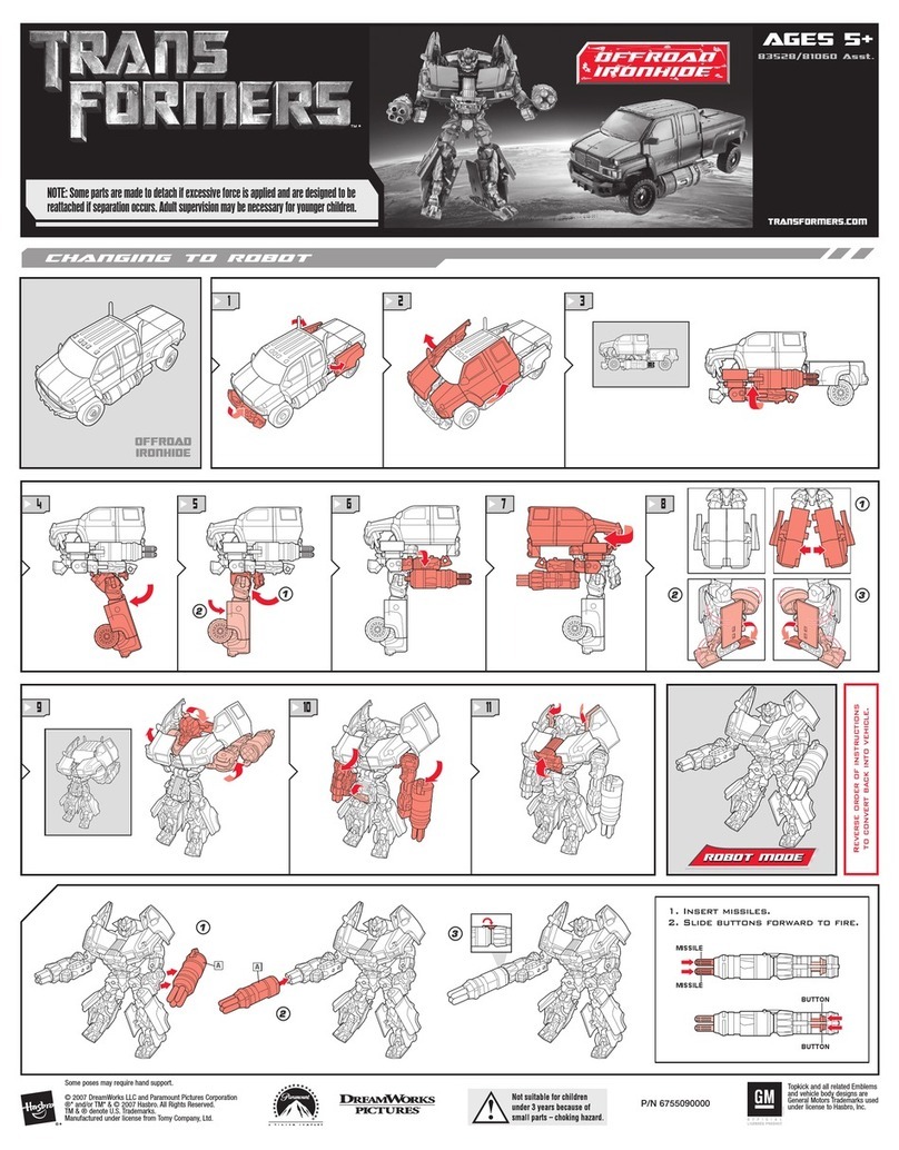 Hasbro Transformers Offroad Ironhide 83528/81060 User manual