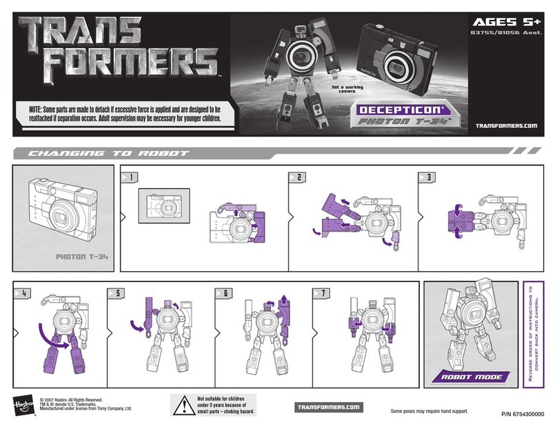 Hasbro Transformers Photon T-34 83755 User manual Hasbro Transformers Photon T-34 83755 User manual