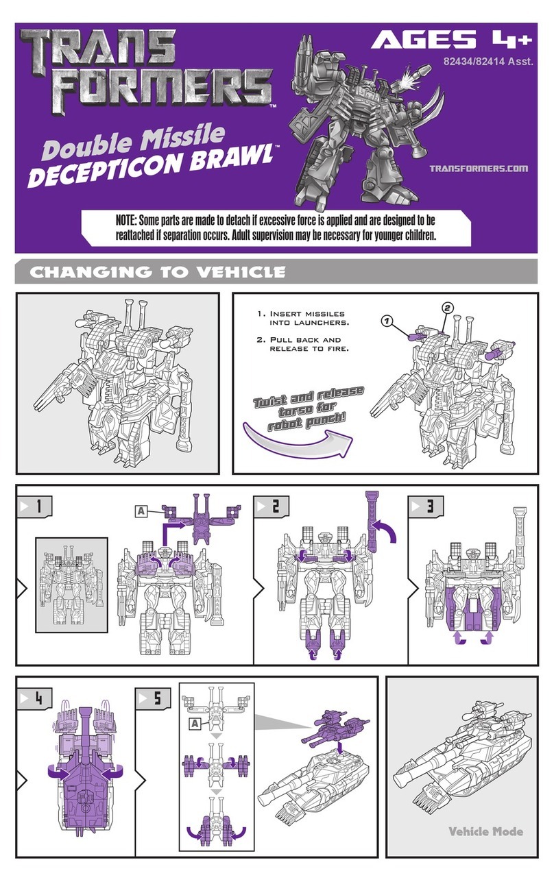 Hasbro Transformers Double Missile Decepticon Brawl... instruction manual Hasbro Transformers Double Missile Decepticon Brawl... instruction manual