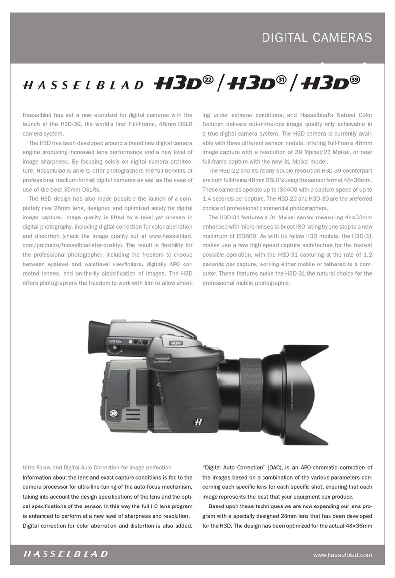 Hasselblad H3D-22 User manual