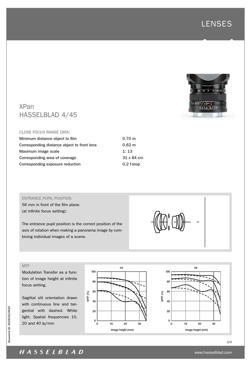 Hasselblad XPan 4/45 User manual Hasselblad XPan 4/45 User manual