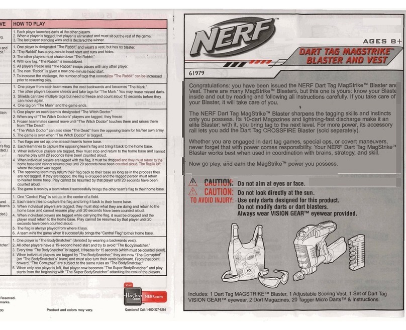 Hasbro NERF DartTag MagStrike Blaster and Vest... User manual Hasbro NERF DartTag MagStrike Blaster and Vest... User manual