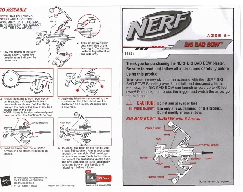 Hasbro Nerf Big Bad Bow 11151 User manual