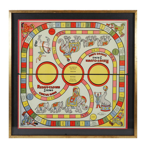 Parker Brothers Reddy Clown Three Ring Circus Game instructions Parker Brothers Reddy Clown Three Ring Circus Game instructions