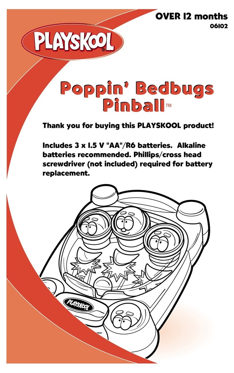 Hasbro Poppin' Bedbugs Pinball 06102 User manual