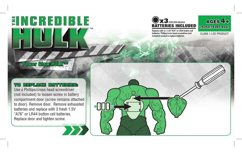 Hasbro Power Glow Hulk 78350/78285 User manual
