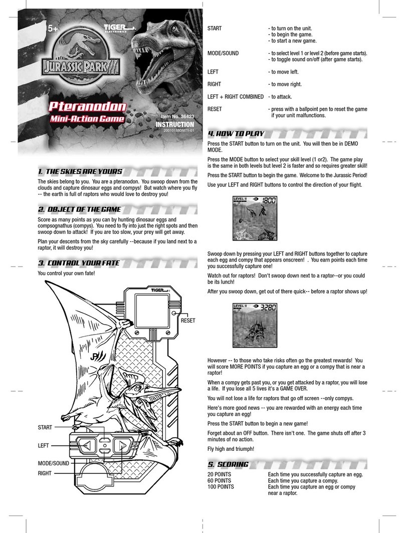 Hasbro Pteranodon 36423 Specification sheet Hasbro Pteranodon 36423 Specification sheet