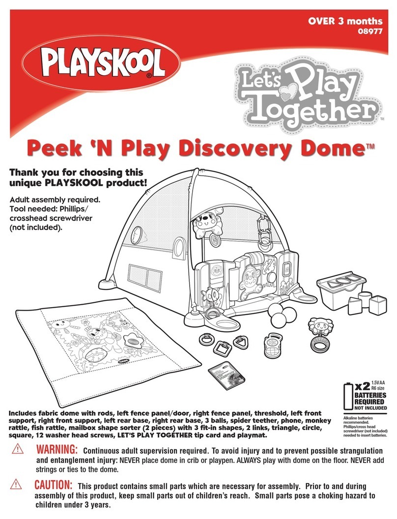 Hasbro Peek 'N Play Discovery Dome 08977 User manual