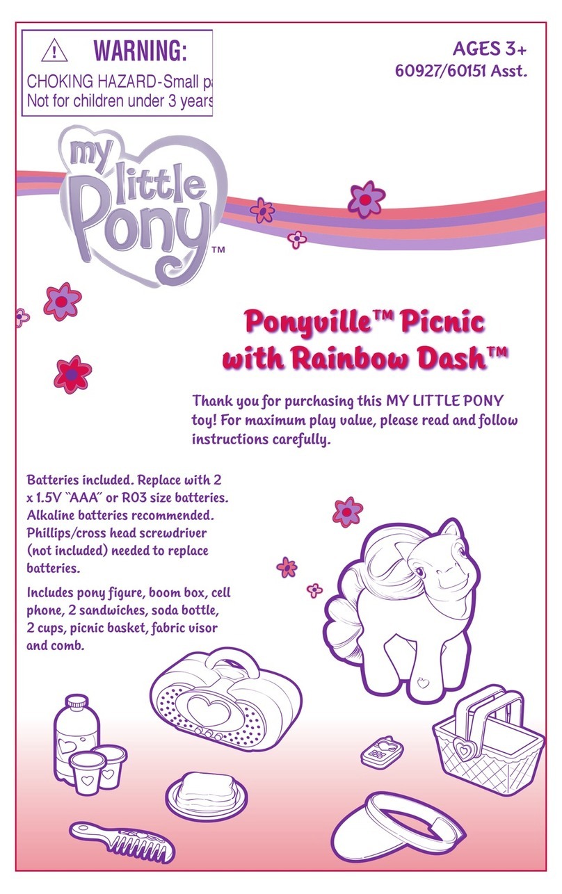 Hasbro Ponyville Picnic with Rainbow Dash... instruction manual