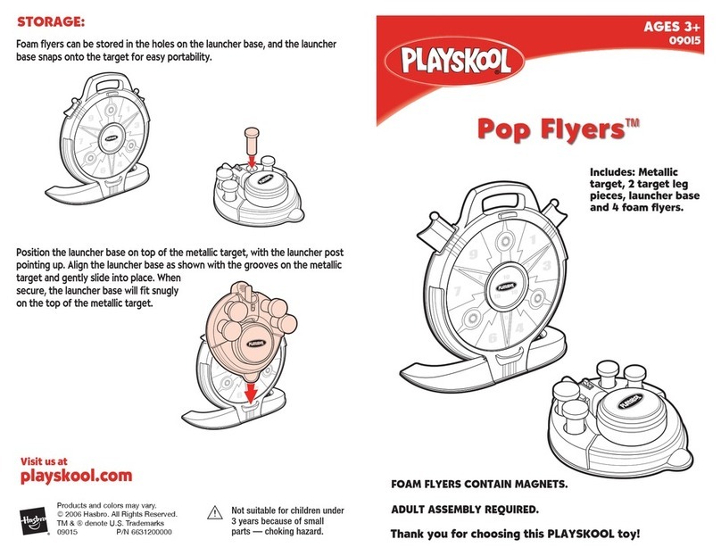 Hasbro Pop Flyers 09015 instruction manual