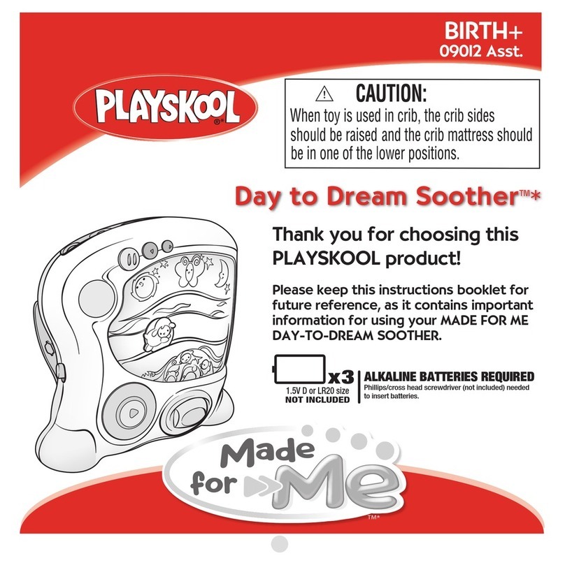 Hasbro PLAYSKOOL BIRTH+ User manual