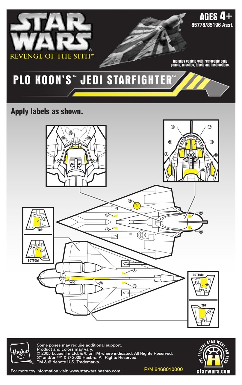 Hasbro Plo Koon's Jedi Starfighter 85778/8519 instruction manual