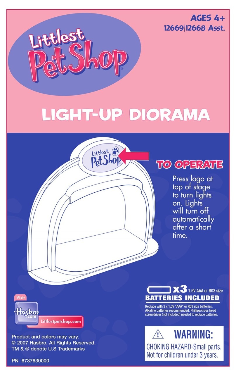 Hasbro Littlest Pet Shop Light Up Diorama... instruction manual