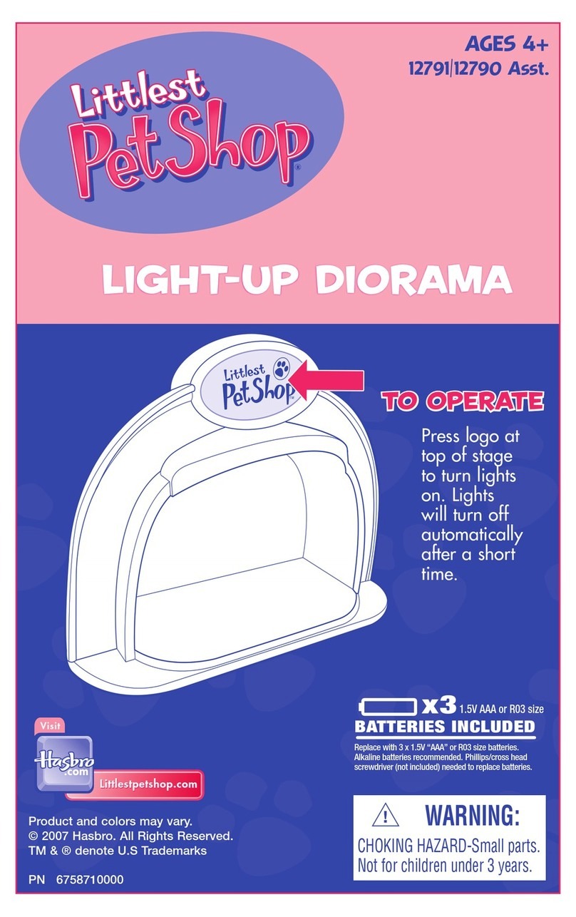 Hasbro Littlest Pet Shop Light-Up Diorama... instruction manual