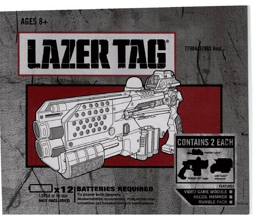 Tiger Electronics Lazer Tag 13744 User manual
