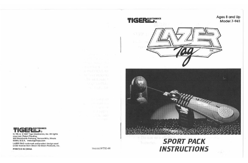 Tiger Electronics Lazer Tag Sport Pack 7-941 User manual Tiger Electronics Lazer Tag Sport Pack 7-941 User manual