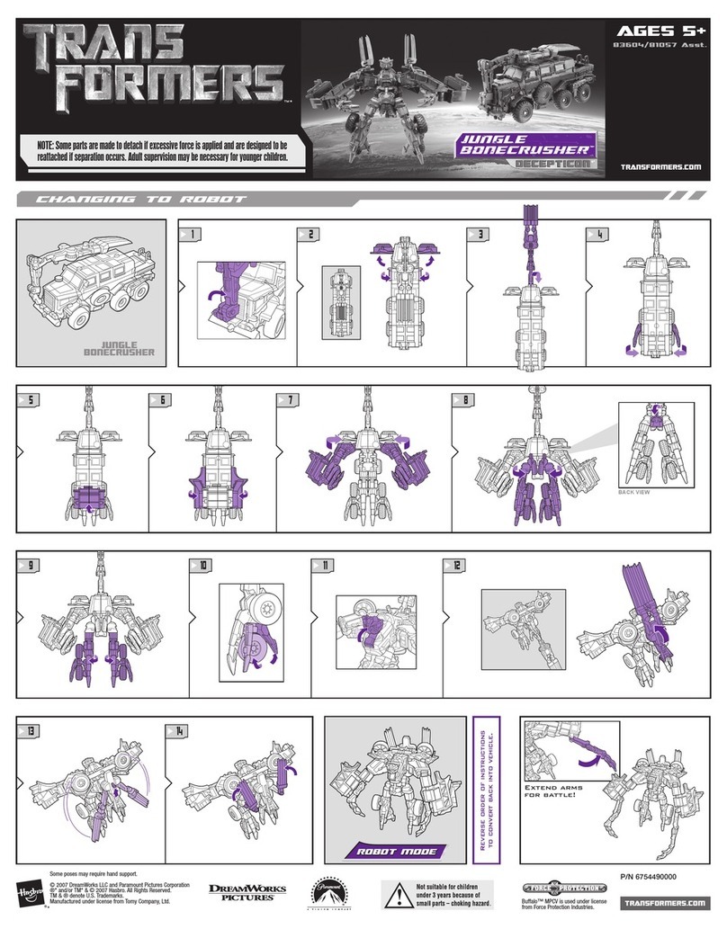 Hasbro Jungle Bonecrusher Decepticon 81057 User manual Hasbro Jungle Bonecrusher Decepticon 81057 User manual