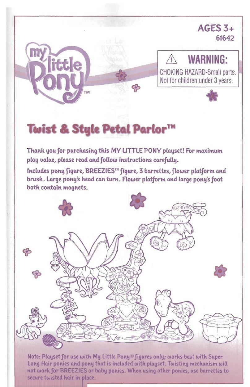 Hasbro My Little Pony Twist & Style Petal Parlor... instruction manual