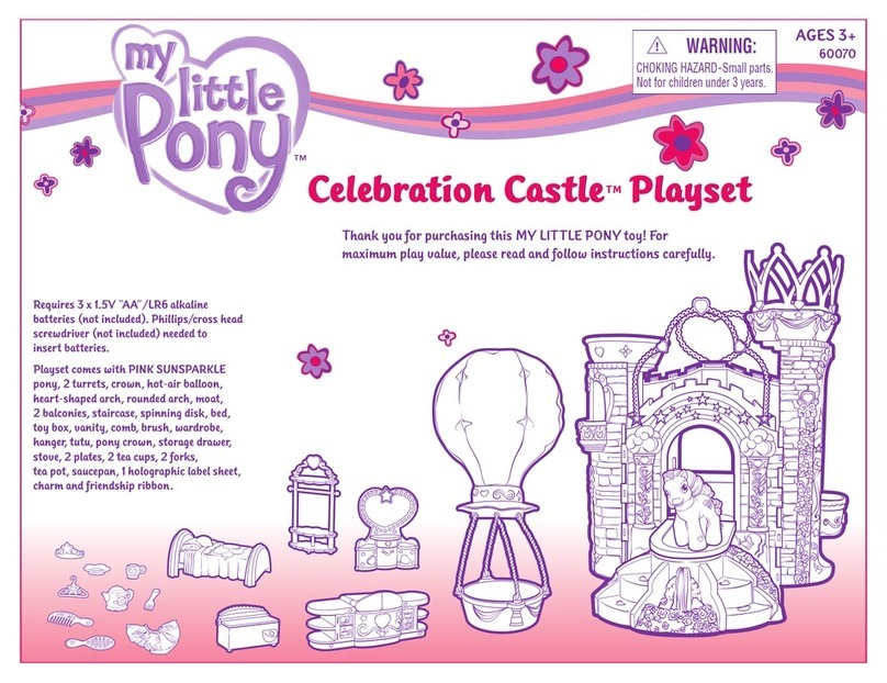 Hasbro My Little Pony Celebration Castle 60070 User manual Hasbro My Little Pony Celebration Castle 60070 User manual