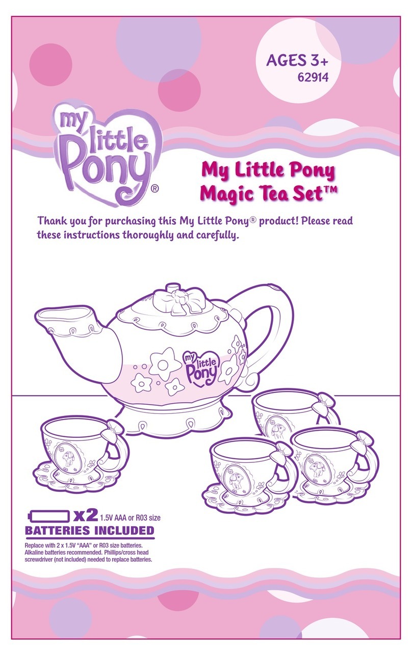 Hasbro My Little Pony Magic Tea Set 62914 instruction manual