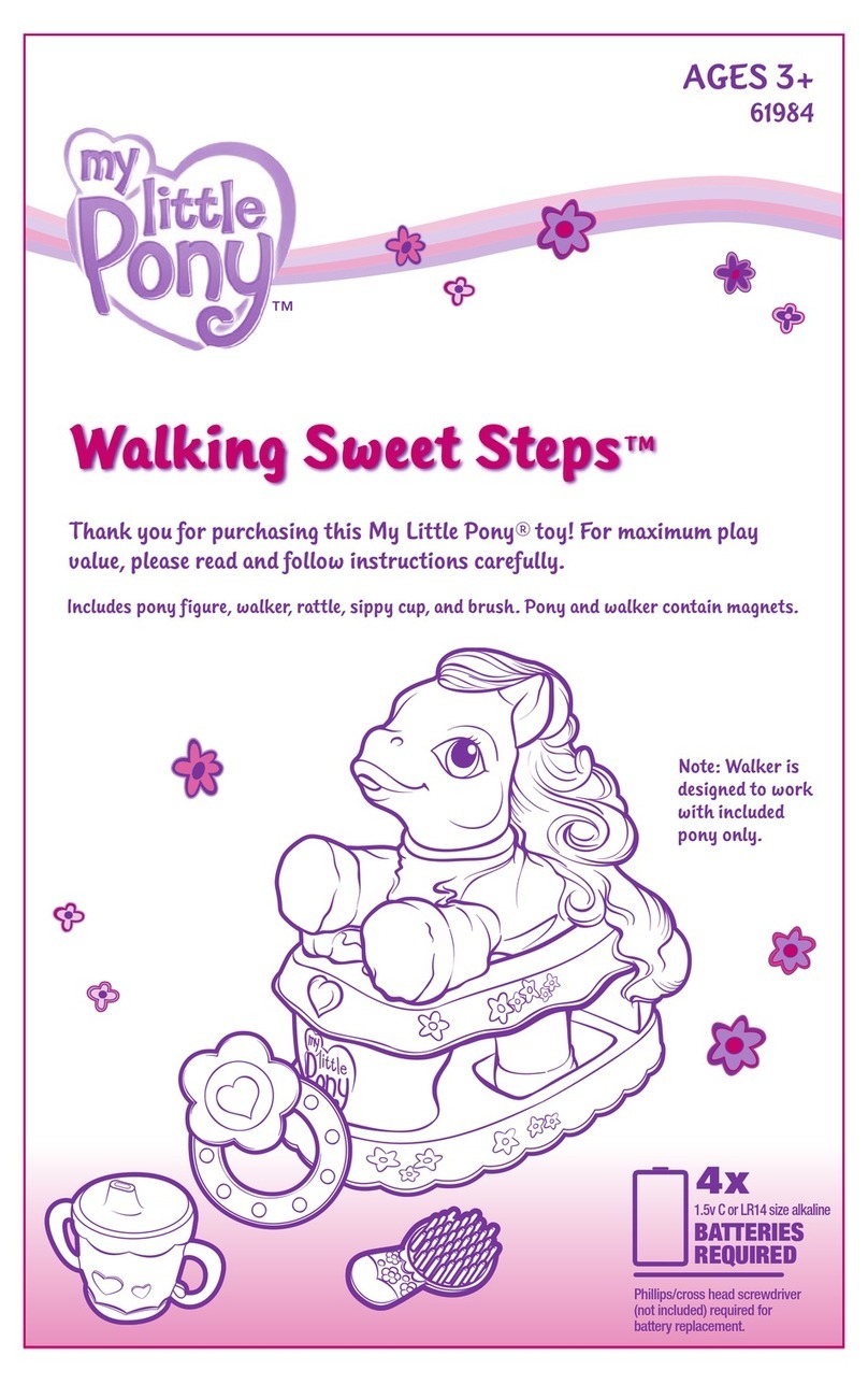 Hasbro My Little Pony Walking Sweet Steps 61984 User manual