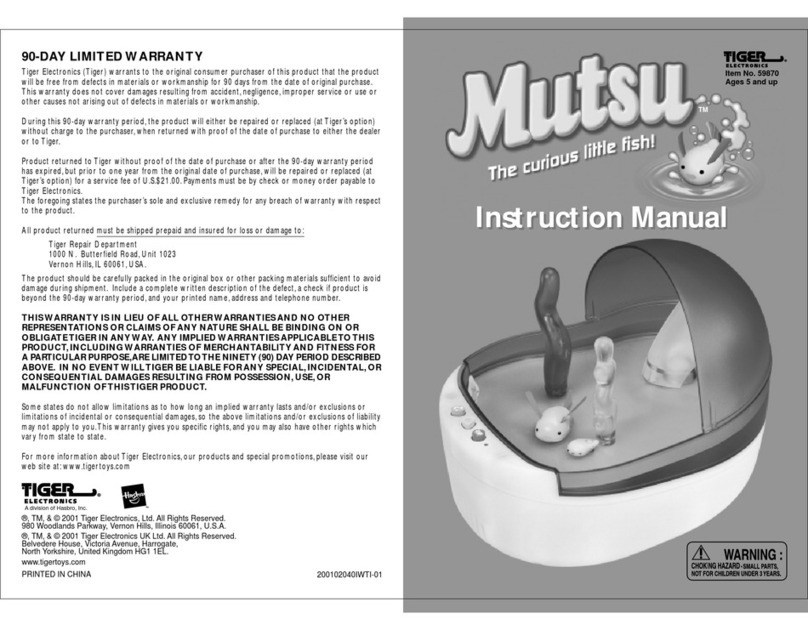 Tiger Electronics Mutsu 59870 instruction manual
