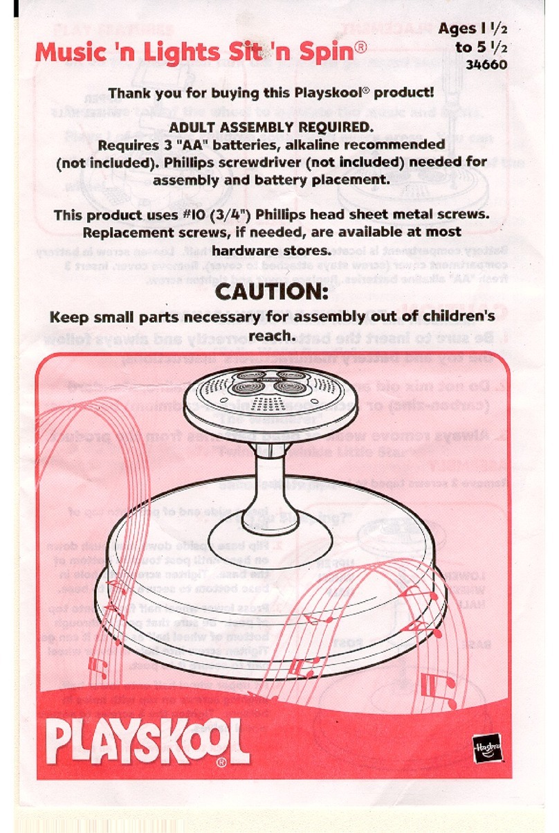 Playskool Music 'n Lights Sit 'n Spin 34660 User manual Playskool Music 'n Lights Sit 'n Spin 34660 User manual