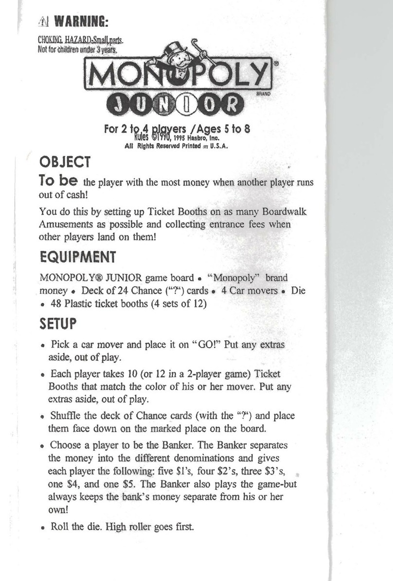 Hasbro Monopoly Junior User manual