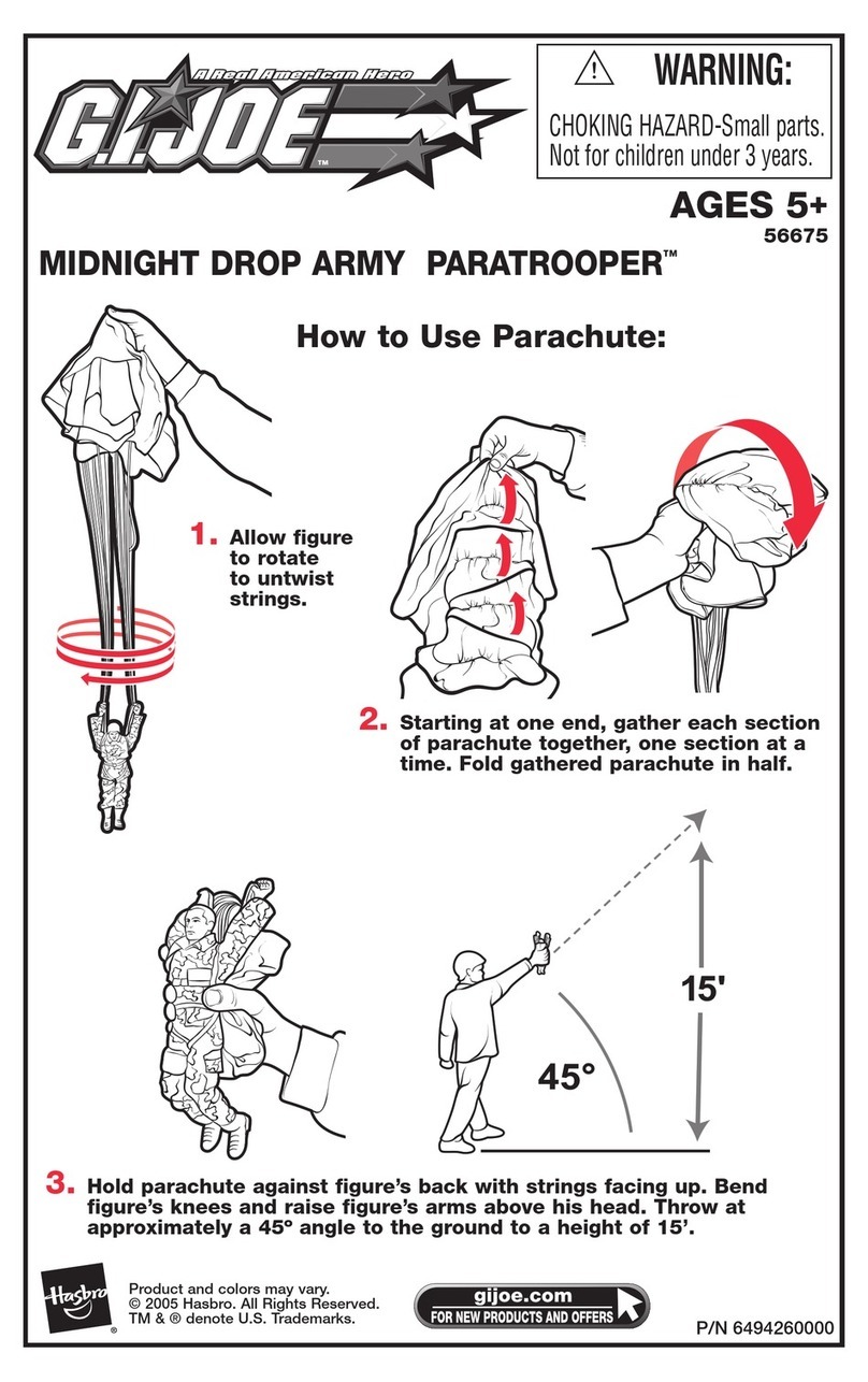 Hasbro G.I. JOE Midnight Drop Army Paratrooper... How to use