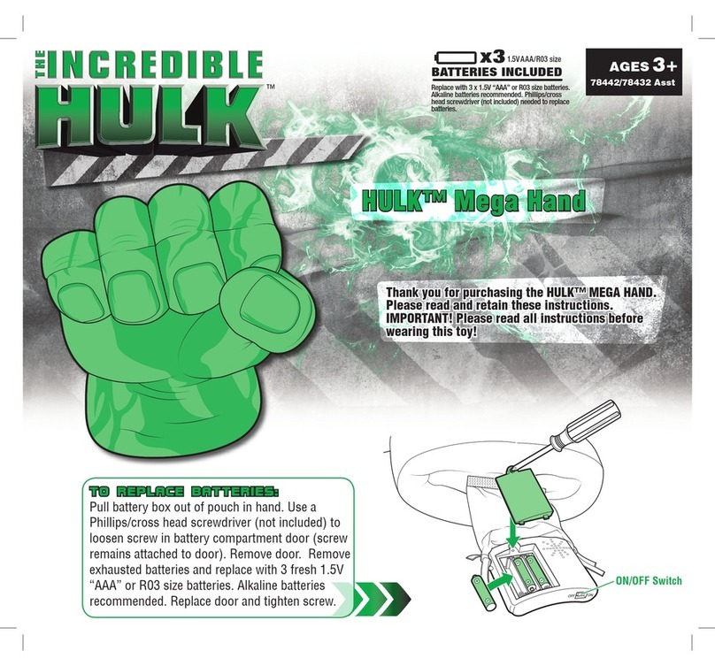 Hasbro The Hulk Mega Hands 78442/78432 instructions