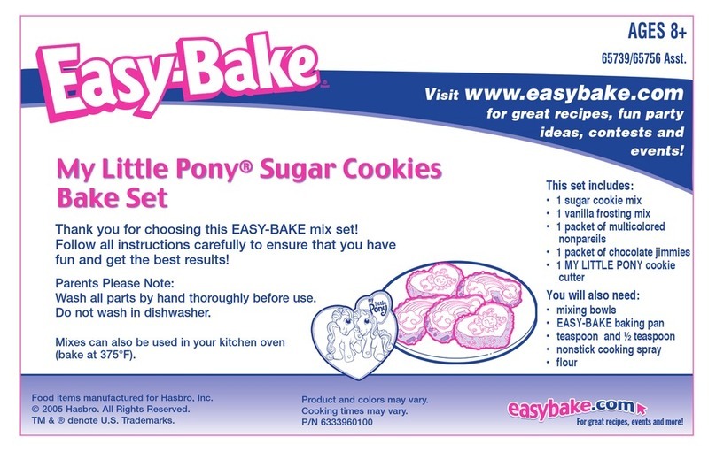 Hasbro Sugar Cookies Bake Set My Little Pony instruction manual Hasbro Sugar Cookies Bake Set My Little Pony instruction manual
