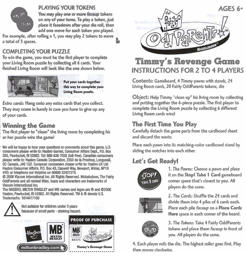 Hasbro Xevoz AGES 6+ User manual Hasbro Xevoz AGES 6+ User manual